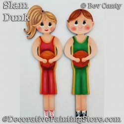 Slam Dunk Basketball Players Ornaments PDF DOWNLOAD - Bev Canty