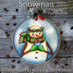 Snowman Painting Pattern PDF DOWNLOAD - Anita Campanella