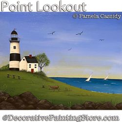 Point Lookout Lighthouse Painting Pattern PDF Download - Pamela Cassidy