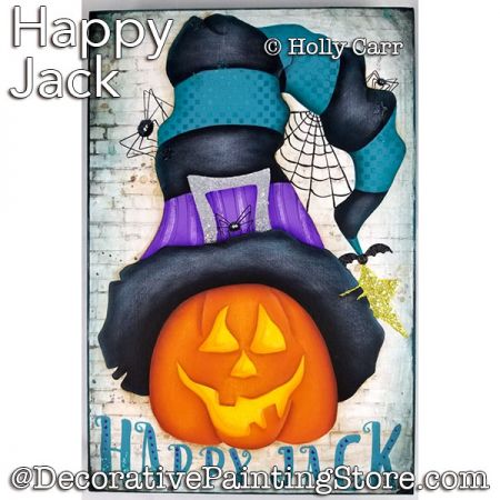 Happy Jack (Pumpkin) Painting Pattern PDF Download - Holly Carr