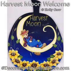 Harvest Moon Welcome (Scarecrow) Painting Pattern PDF Download - Holly Carr