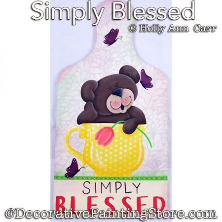 Simply Blessed Painting Pattern PDF Download - Holly Carr