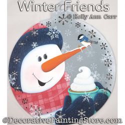 Winter Friends Painting Pattern PDF Download - Holly Carr