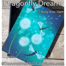 Dragonfly Dreams Painting Pattern PDF Download - Holly Carr