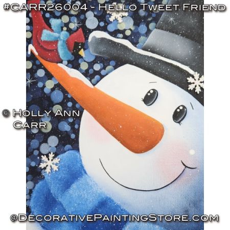 Hello Tweet Friend Painting Pattern - Holly Carr
