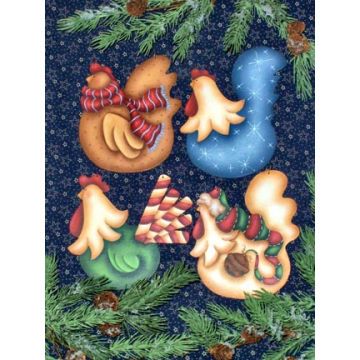 MORE Funky Christmas Chickens Ornaments DOWNLOAD