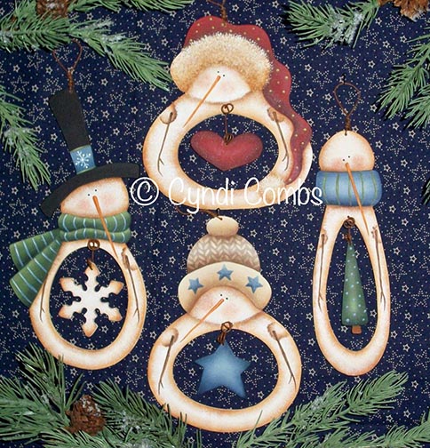 Whats in My Belly Snowmen Ornaments e-Pattern DOWNLOAD
