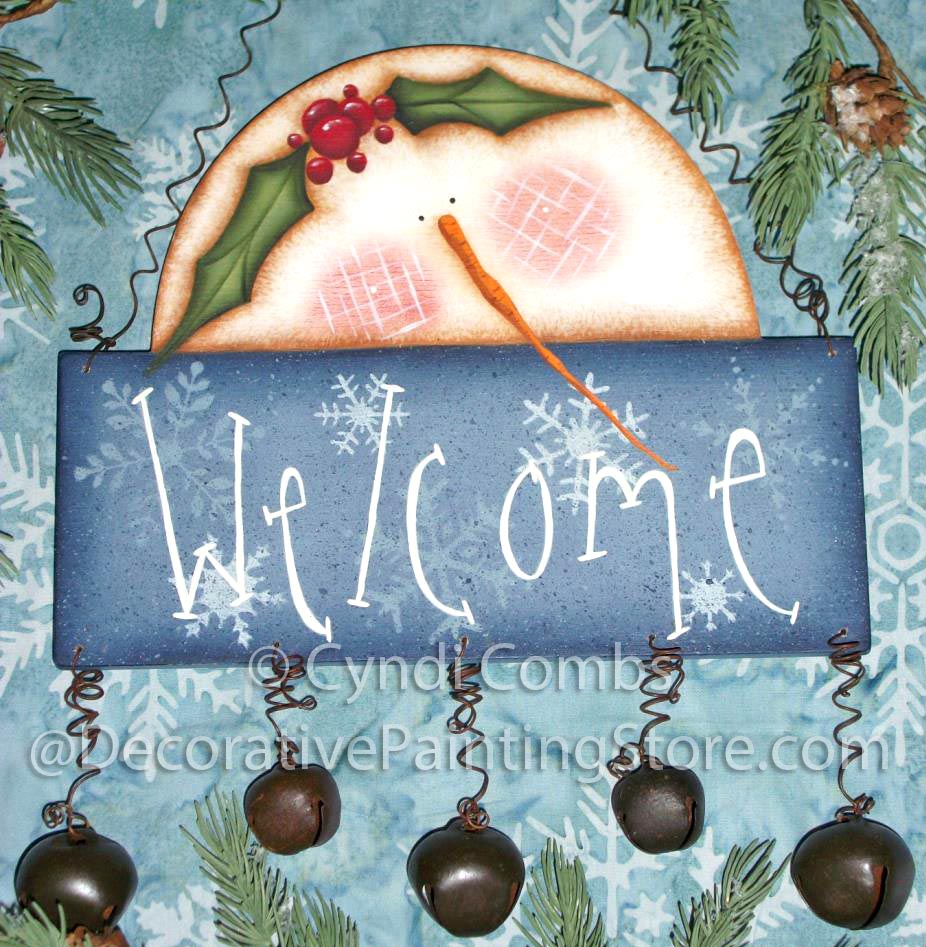 Welcome Snowie Sign Pattern BY DOWNLOAD