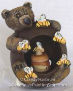 Honey Bruin Bear Ornament ePattern - Christy Hartman - PDF BY DOWNLOAD