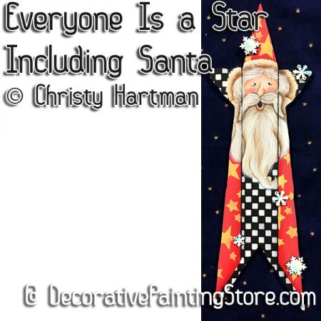 Everyone Is a Star Including Santa e-Pattern - Christy Hartman - PDF DOWNLOAD