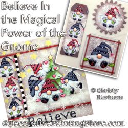 Believe in the Magical Power of the Gnome Painting Pattern PDF DOWNLOAD - Christy Hartman