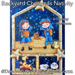 Backyard Christmas Nativity Painting Pattern PDF DOWNLOAD - Christy Hartman