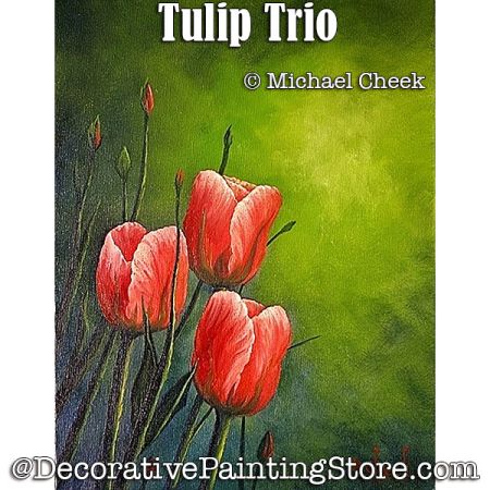 Tulip Trio Painting Pattern - Michael Cheek