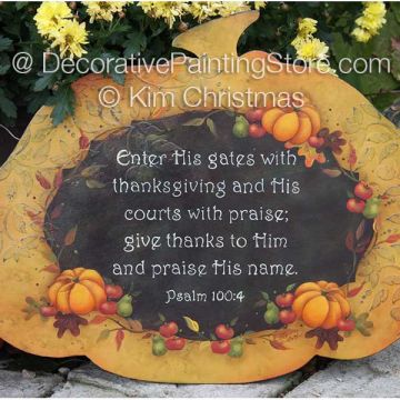 Thanksgiving Pumpkin Wishes ePattern - Kim Christmas