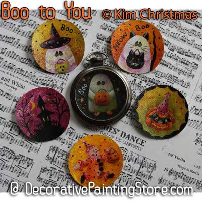 Boo to You Pocket Watch Pins ePattern - Kim Christmas