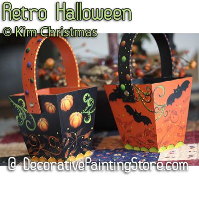 Retro Halloween Baskets ePattern - Kim Christmas