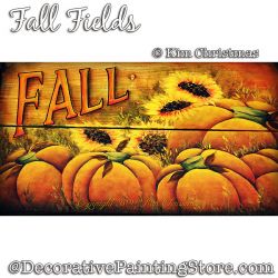 Fall Fields Painting Pattern PDF Download - Kim Christmas