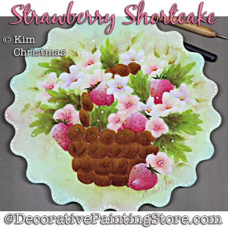 Strawberry Shortcake Box Painting Pattern PDF Download - Kim Christmas