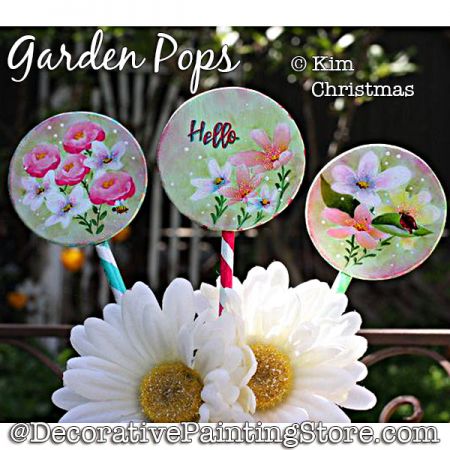 Garden Pops (Plant Sticks) Painting Pattern PDF Download - Kim Christmas