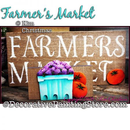 Farmers Market Painting Pattern PDF Download - Kim Christmas