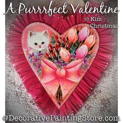 A Purrrfect Valentine Ornament ePattern - Kim Christmas