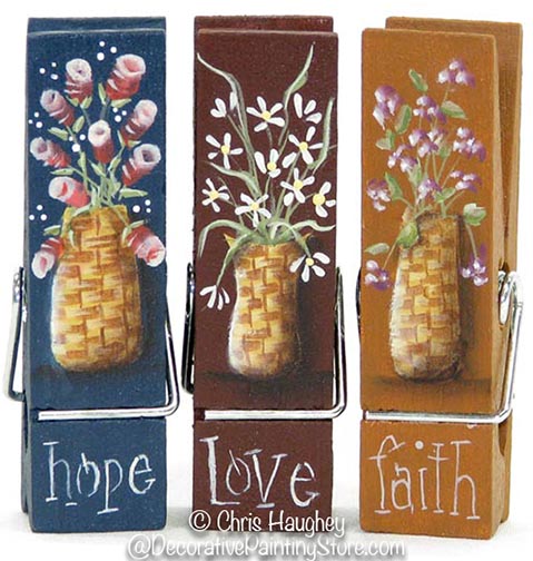 Faith, Hope, and Love Mini Memo Clips BY DOWNLOAD
