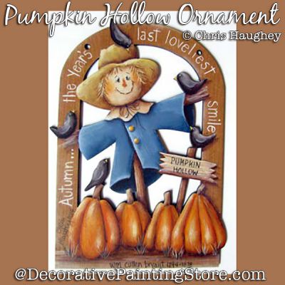 Pumpkin Hollow Ornament Painting Pattern DOWNLOAD - Chris Haughey