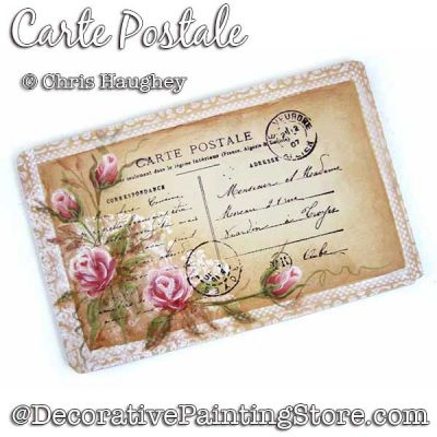Carte Postale Ornament Painting Pattern DOWNLOAD - Chris Haughey