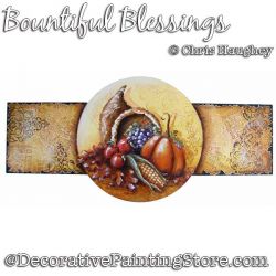 Bountiful Blessings Plaque Painting Pattern DOWNLOAD - Chris Haughey