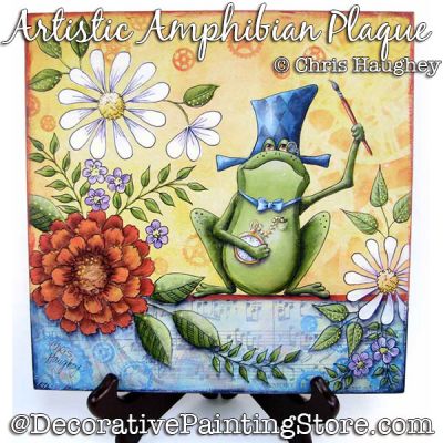 Artistic Amphibian Plaque Painting Pattern DOWNLOAD - Chris Haughey