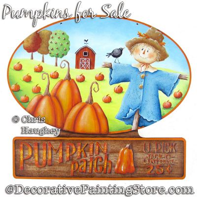 Pumpkins for Sale Sign Painting Pattern PDF DOWNLOAD - Chris Haughey