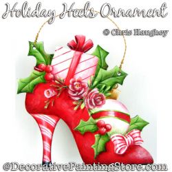 Holiday Heels Ornament Painting Pattern DOWNLOAD - Chris Haughey