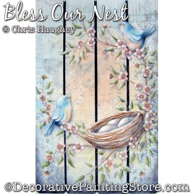 Bless Our Nest Painting Pattern DOWNLOAD - Chris Haughey