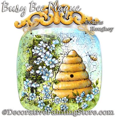 Busy Bee (Stamp and Paint) Painting Pattern DOWNLOAD - Chris Haughey