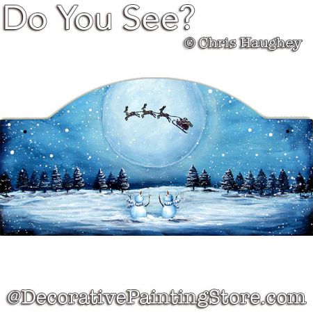Do You See (Snowman) Painting Pattern PDF DOWNLOAD - Chris Haughey