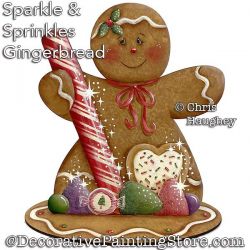 Sparkles and Sprinkles Gingerbread Painting Pattern PDF DOWNLOAD - Chris Haughey