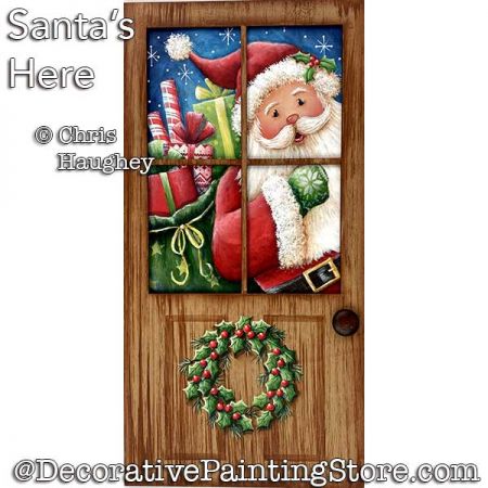 Santas Here Painting Pattern PDF DOWNLOAD - Chris Haughey