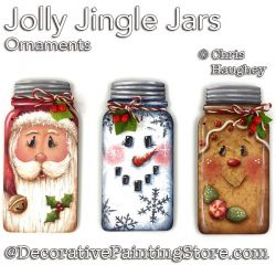 Jolly Jingle Jars Ornaments Painting Pattern PDF DOWNLOAD - Chris Haughey