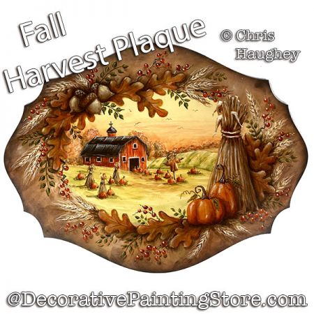 Fall Harvest Plaque Painting Pattern PDF DOWNLOAD - Chris Haughey