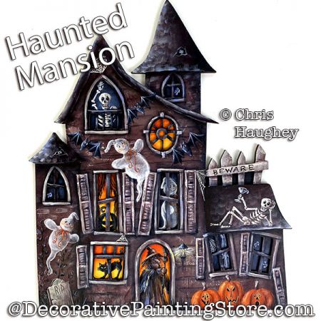 Haunted Mansion Plaque Painting Pattern PDF DOWNLOAD - Chris Haughey