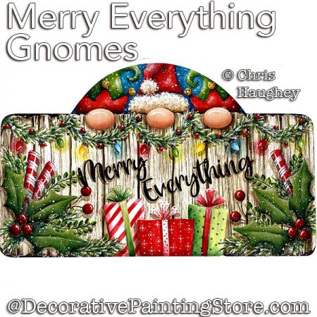 Merry Everything Gnomes (Gnome) Painting Pattern PDF DOWNLOAD - Chris Haughey
