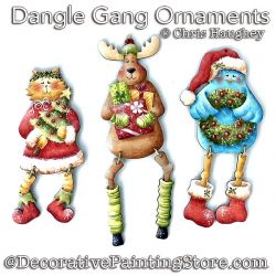 Dangle Gang Ornaments Painting Pattern PDF DOWNLOAD - Chris Haughey