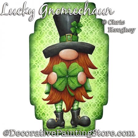 Lucky Gnome-chaun Painting Pattern PDF DOWNLOAD - Chris Haughey