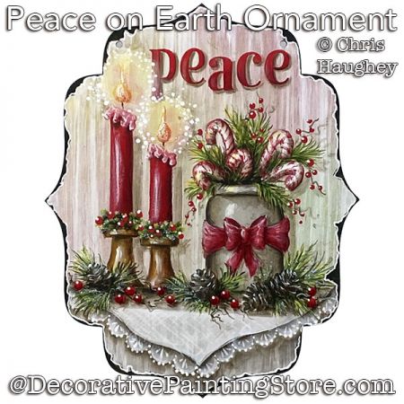 Peace on Earth Ornament Painting Pattern PDF DOWNLOAD - Chris Haughey