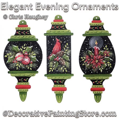 Elegant Evening Ornaments Painting Pattern PDF DOWNLOAD - Chris Haughey