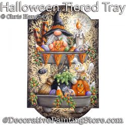 Halloween Tiered Tray Painting Pattern PDF DOWNLOAD - Chris Haughey