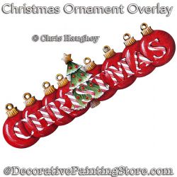 Christmas Ornament Overlay Painting Pattern PDF DOWNLOAD - Chris Haughey