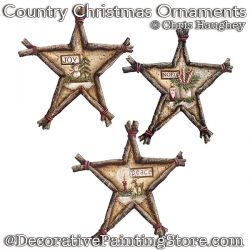 Country Christmas Ornaments Pattern PDF DOWNLOAD - Chris Haughey