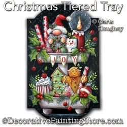 Christmas Tiered Tray Painting Pattern PDF DOWNLOAD - Chris Haughey
