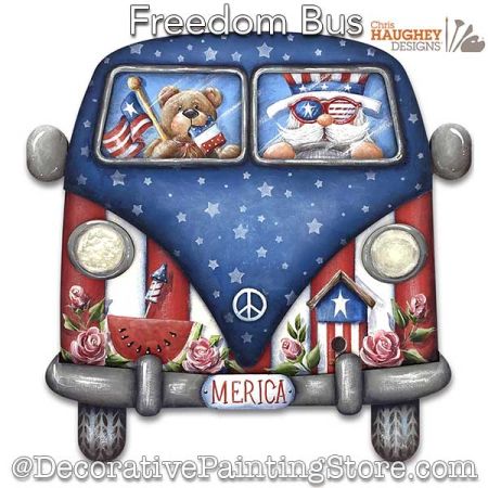 Freedom Ride Painting Pattern PDF DOWNLOAD - Chris Haughey